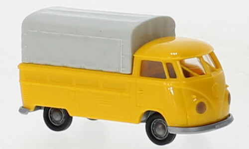 Brekina 32985 - 1/87 VW T1b Flatbed, Yellow, 1960 - New