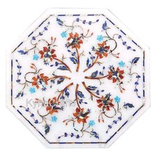 Tavolino da caffè in marmo bianco modello antico intarsiato letto da lavoro tavolino per casa