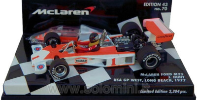 Minichamps James Hunt McLaren M23 - GP USA Ouest 1977 - Neuf