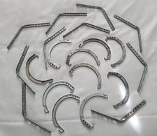 Lot of 10 Vintage Galvanized Half Round hange...
