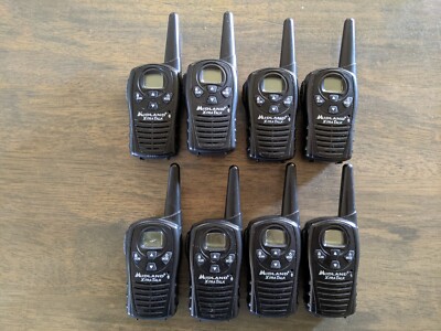 Lot of 8 MIDLAND LXT118 LXT118P 118PA X-tra Talk Walkie Talkies Handheld Tested