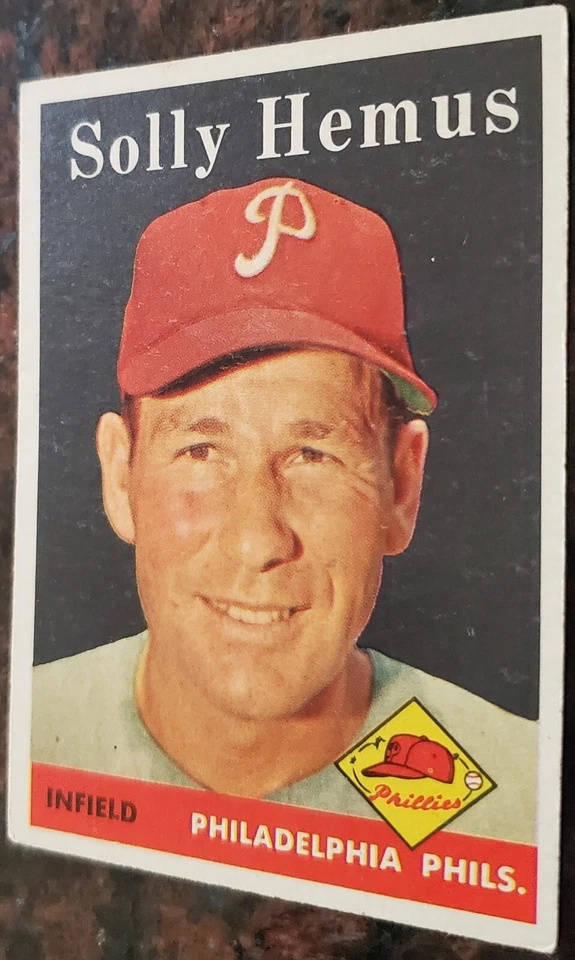 1958 Solly Hemus Philadelphia Phillies Topps Card #207 MLB - Image 4 of 4