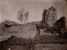 Aldobrandesca fortress Sovana Tuscany Italy 1905 Historic Old Photo