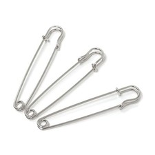 12Pcs Extra Large 4Inch Steel Safety Pins Blankets Skirts Kilts Best