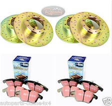 RANGE ROVER 2.5D & V8 P38 NEW FRONT & REAR  PERFORMANCE DISCS and BRAKE PAD SET