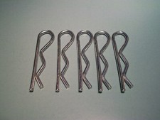 Mannesmann 5 x R Clip Spring Retaining Clip 2.0 x 40mm  / Stainless Steel GS TUV