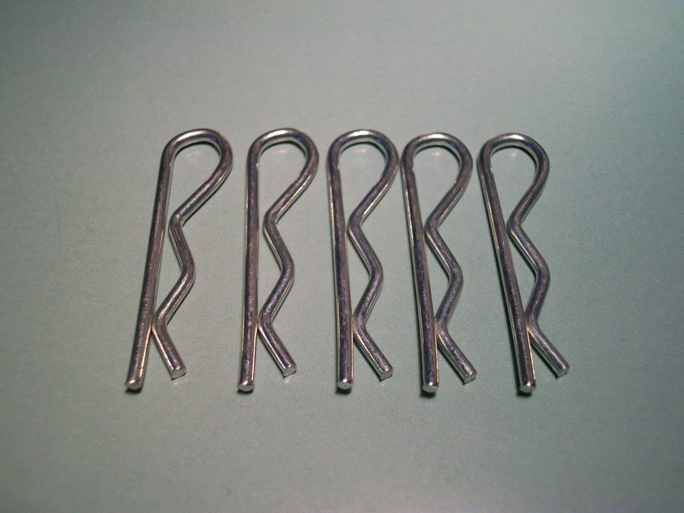 Mannesmann 5 x R Clip Spring Retaining Clip 2.0 x 40mm / Stainless Steel GS TUV