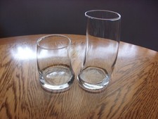 Curved Lowball Highball Bravura Tumbler Cooler Blown  - Set of 2