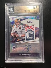 2020 Panini Phoenix Joe Burrow Patch Autographs Psychedelic /5 Quad BGS 9.5 