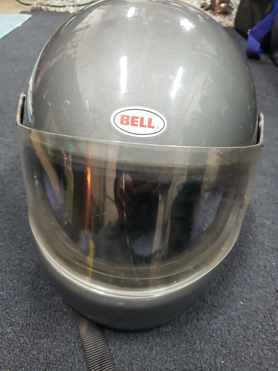Vintage Bell Tour Star 2 Ducati Motorcycle Helmet w/ Visor Grey