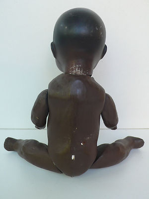 Poupée Ancienne Tête Biscuit - Bébé Caractère Noir Heubach Koppelsdorf