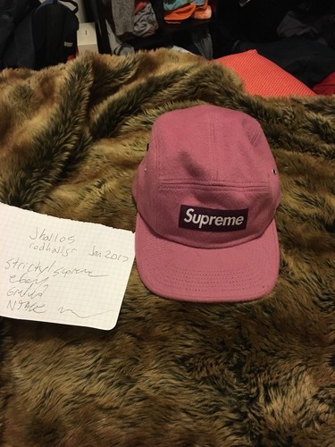 Vintage Supreme Pink Cashmere Cap Camp 