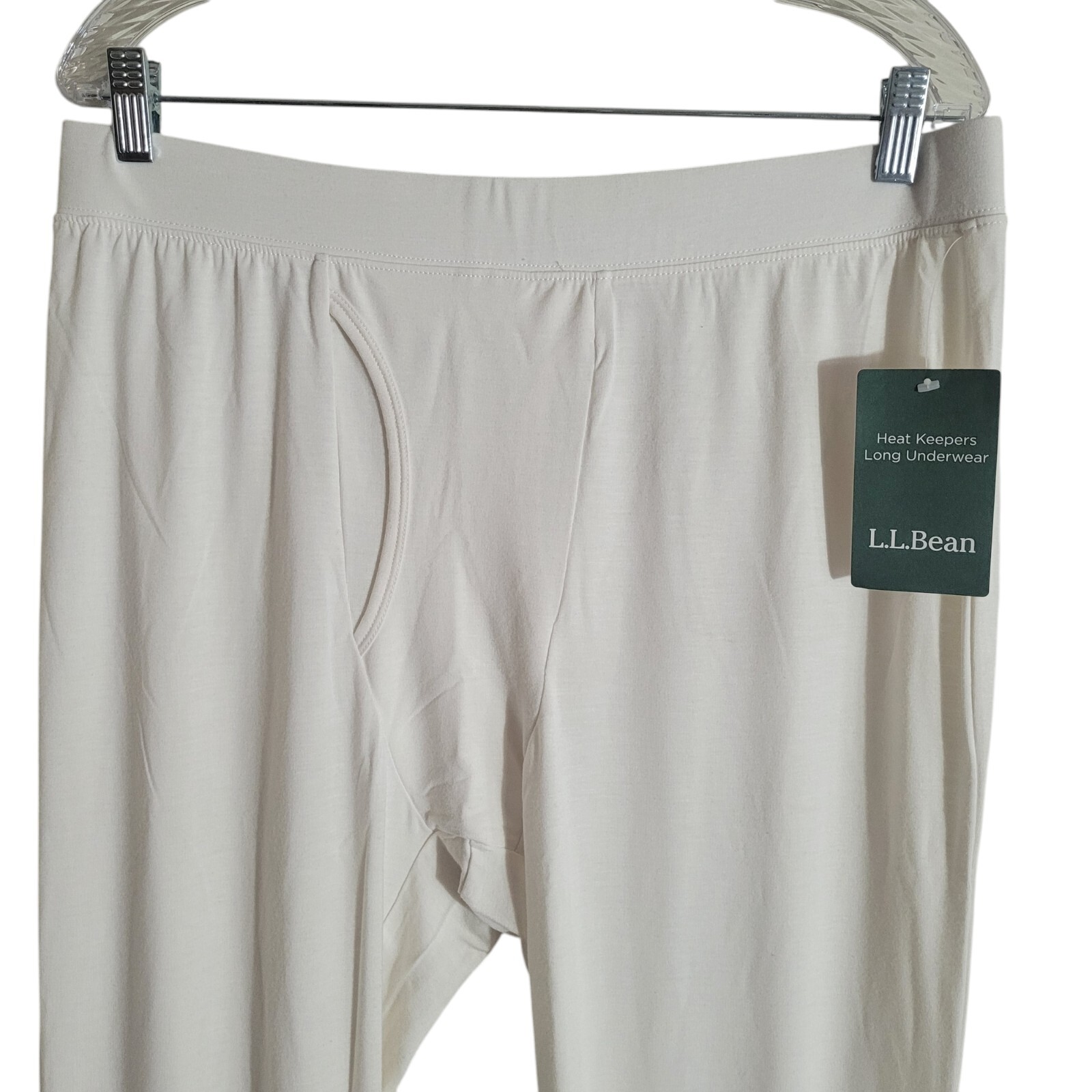 LL Bean NEW Heat Keepers Long Underwear Men's Size XL White Base Layer Pants thumbnail 3