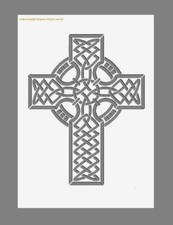 CELTIC CROSS Mylar Stencil A5/A4/A3 190 micron