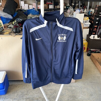 Nike Team Overtime Warm Up Track Jacket Men's Size Large Hawks Basketball