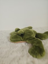 Folktails Folkmanis FROG Hand Puppet 10" Green Soft Plush Stuffed Story Toad
