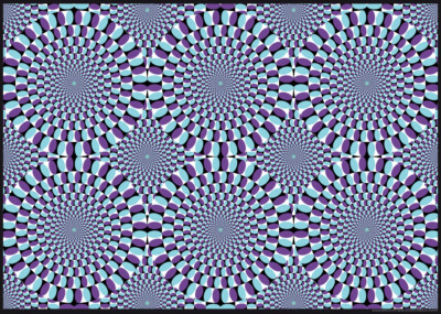 FUN Moving Anomalous Rotation Motion Illusion A3 Poster 29,7x42cm BLPA3P22 PRINT