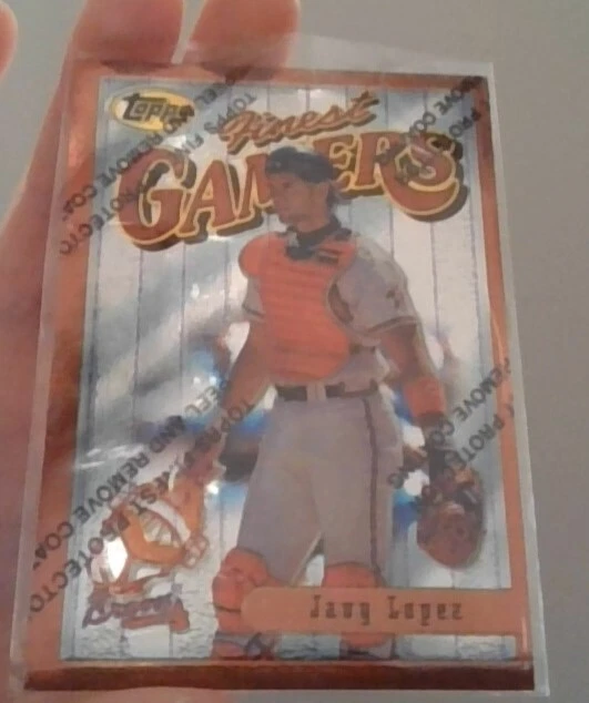 1996 Topps Finest - Refractor #158 Javy Lopez - Image 2 of 2