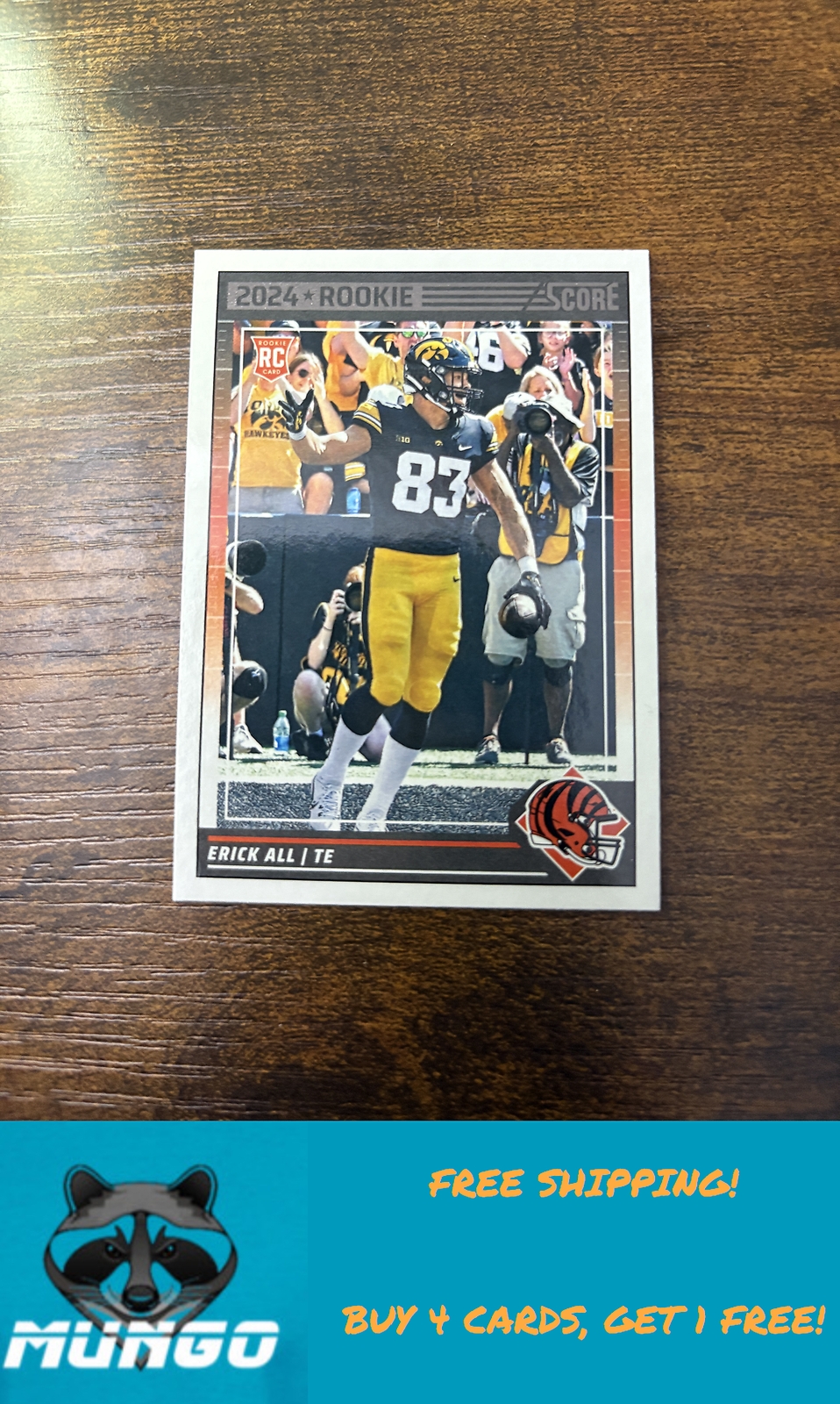 2024 Score #386 Erick All Cincinnati Bengals Rookie