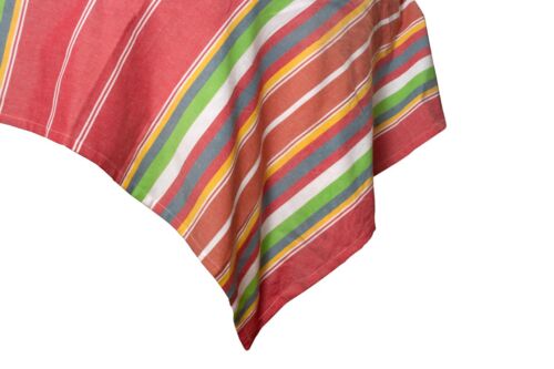 Sunshine Stripes Cotton Tablecloth, Rectangular Tablecloth, 100% Cotton - Picture 8 of 12