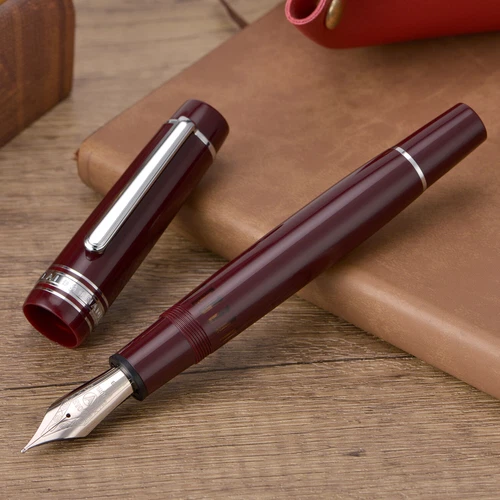 Wingsung 930 #9 Piston Fountain Pen F/M/B Nib Flat Top Resin Pen Writing Pen New - Picture 6 of 35
