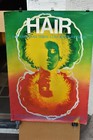 HAIR TRIBAL LOVE ROCK MUSICAL RARE 60s LARGE original VINTAGE BROADWAY POSTER — photo 1