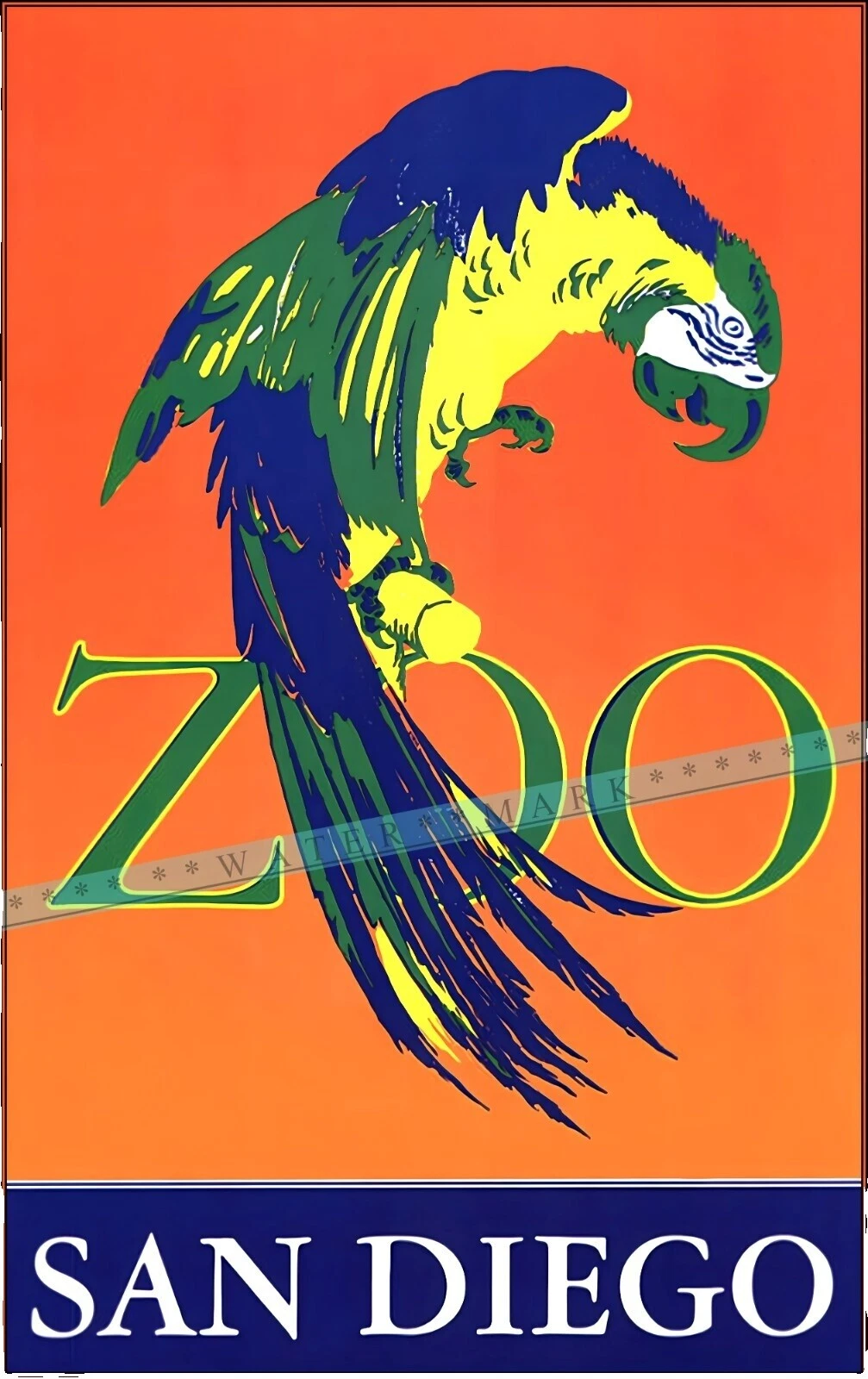 Art Deco Birds Art Posters