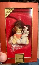 Lenox Disney Winnie The Pooh Piglet Stocking Surprise 2007 Annual Ornament