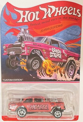 Pink '55 Chevy Bel Air Gasser Custom Hot Wheels Candy Series w/RR