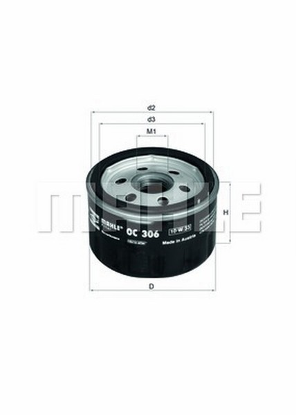 Bmw R 1200 Gs /Adventure, Bj. 04-13 (K25) ÖLfilter Mahle-image