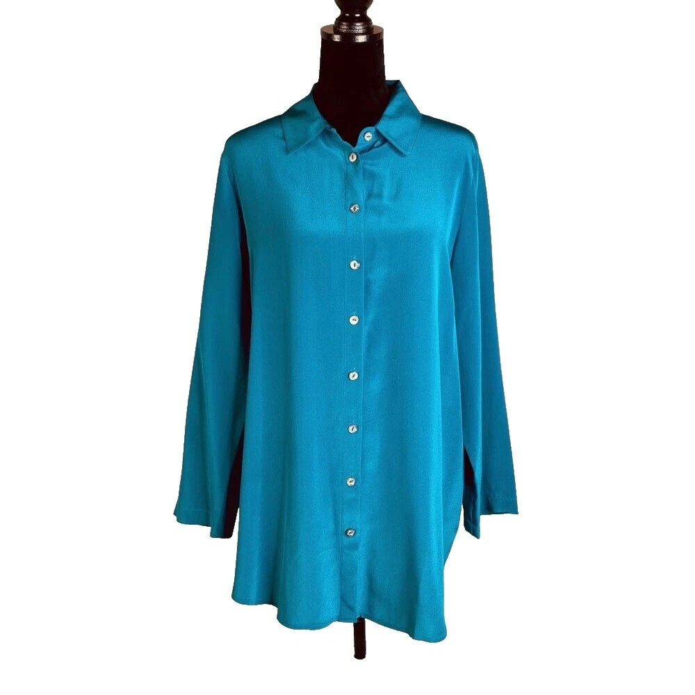 Blusa de seda Soft Surroundings para Mujeres