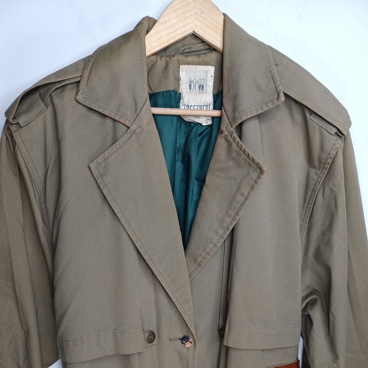 Vintage Together Company LTD! Green Jacket Trench Coat Vintage Together Company LTD! Green Jacket Trench Coat