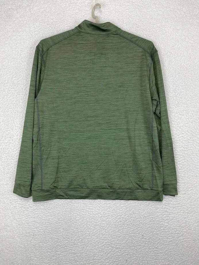 Roundtree & Yorke Sweater Men's XL Green 1/2 Zip Outdoor Activewear Performance - Image 2 of 4