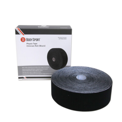 Body Sport Physio Tape Clinician Roll 2'' x 33.5 Yard - Black
