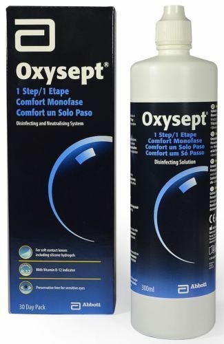 Oxysept 1 Schritt weiche Kontaktlinsenlösung 30 oder 90 Tage Pack AMO - Bild 6 von 8