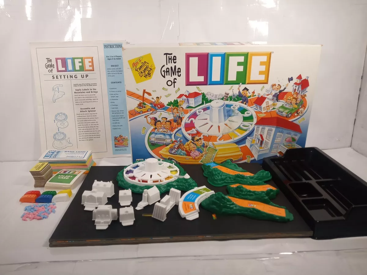 The Game Of Life 2002 Board And Instructions Only Hasbro