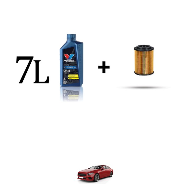 Set ÖLfilter Und 7L FüR Mercedes CLS (C218) 220CDI 125Kw Von 2014-image