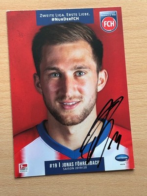 Jonas Föhrenbach 1st FC Heidenheim autograph card original signed #44007