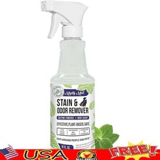 Natural Enzyme Stain Odor Remover Dog Cat Carpet Furniture Peppermint Scent 16oz