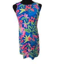 Katherine Way Womens Floral Sleeveless A-Line Mini Dress Multicolor Size XS