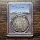 1889-O Morgan Silver Dollar PCGS AU53 Tougher Date with Deep Smokey Toning