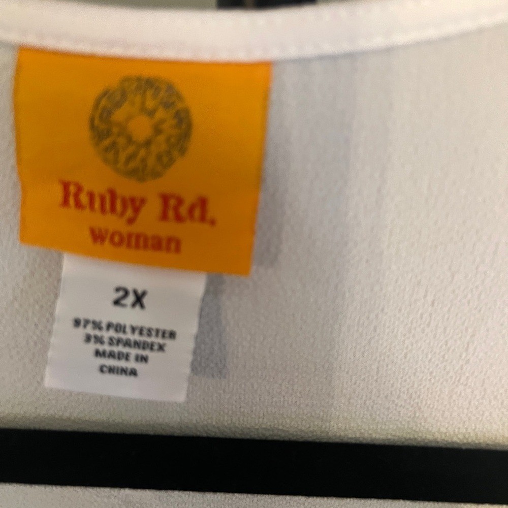 Ruby Rd. Women's Multicolor Top plus 2X - image 4