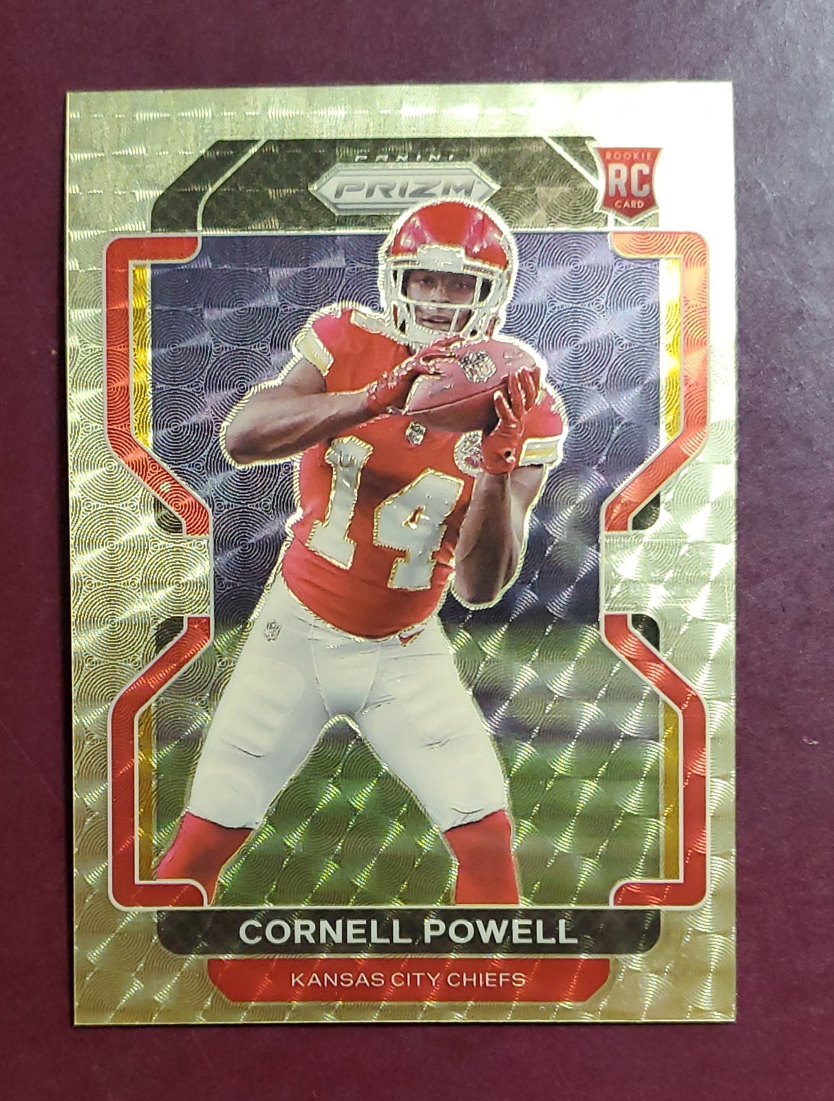 Cornell Powell Panini Prizm #370 Gold Vinyl