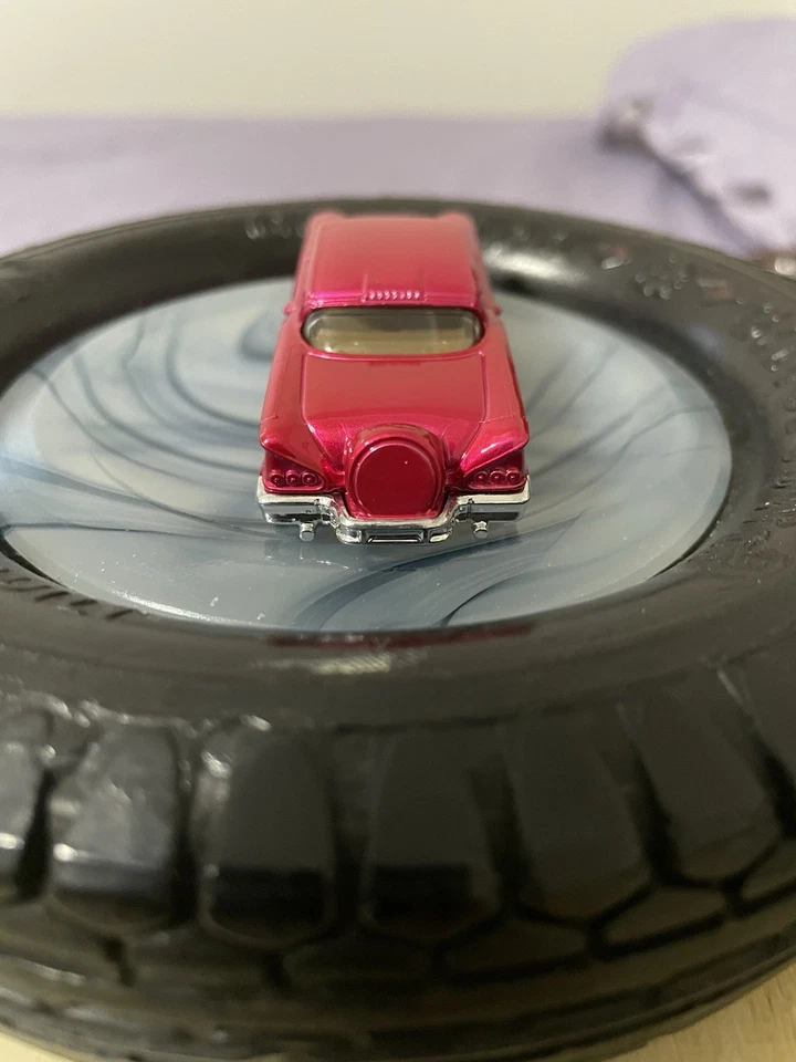 HOT WHEELS 58 CHEVY IMPALA PROTOTIPO CONTINENTAL TEST SPECTRA ROSA/SIN TAMPO RARO Foto 4 de 4