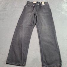 Levis SilverTab Stay Loose Kids Jeans Washed Black 12 Reg 26x27 91G335 NWT