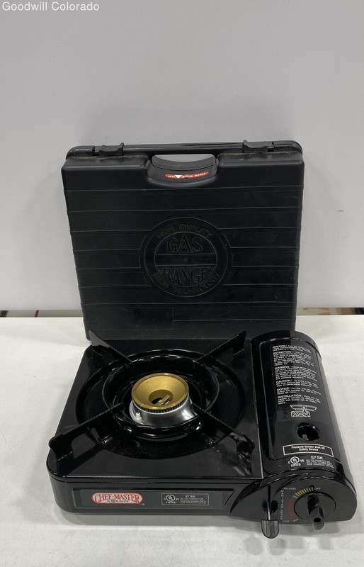 Chef Master 90027 Portable Butane Stove W/Carrying Case 