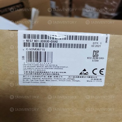 Real US Stock 1PC New Siemens 6ES7901-3DB30-0XA0 Free shipping