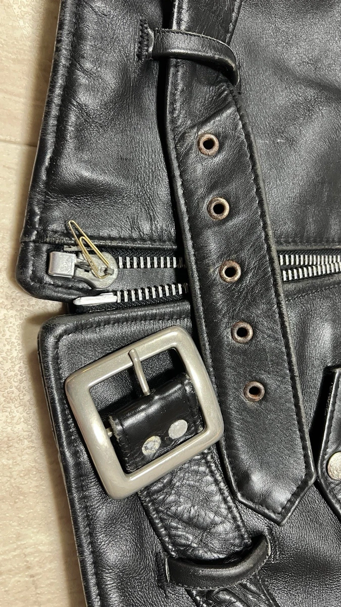 618 38 Schott Perfecto Doble Piel de Tirada Cuero Moto Chaqueta 641 613 118