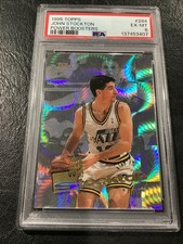 1995-96 Topps Power Boosters John Stockton #284 PSA 6 HOF Utah Jazz NBA Insert
