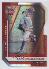 2021 Elite Extra Edition Prime Numbers A Die-Cut 46/79 Landon Marceaux #80 u6m